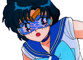Sailor Mercury with her excellent 1990s tactical visor!